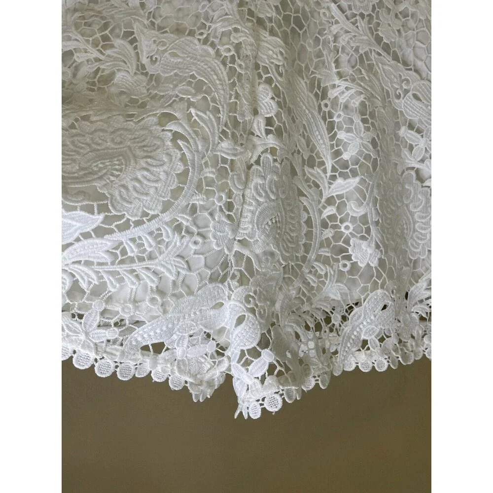 Aijek Padua Embroidered Romper Size 3 White - Picture 7 of 13